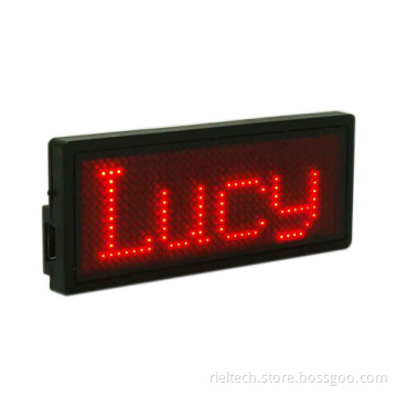 led name badge Scrolling message Sign Tag
